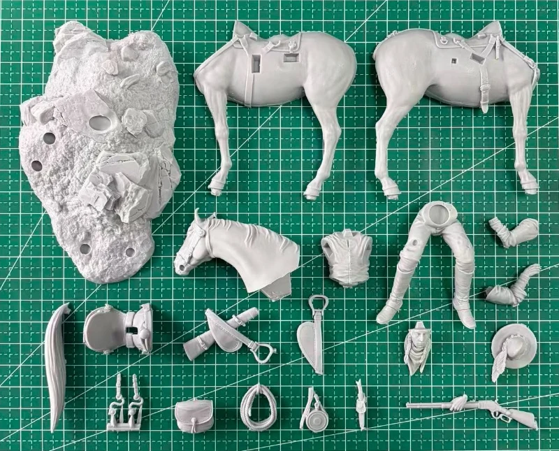 1/24 스케일 75mm 다이캐스트 수지 피규어 모델 키트 19세기 북미 아리카라 스카우트 미니어처 장난감 조립되지 않은 도색되지 않은 제품