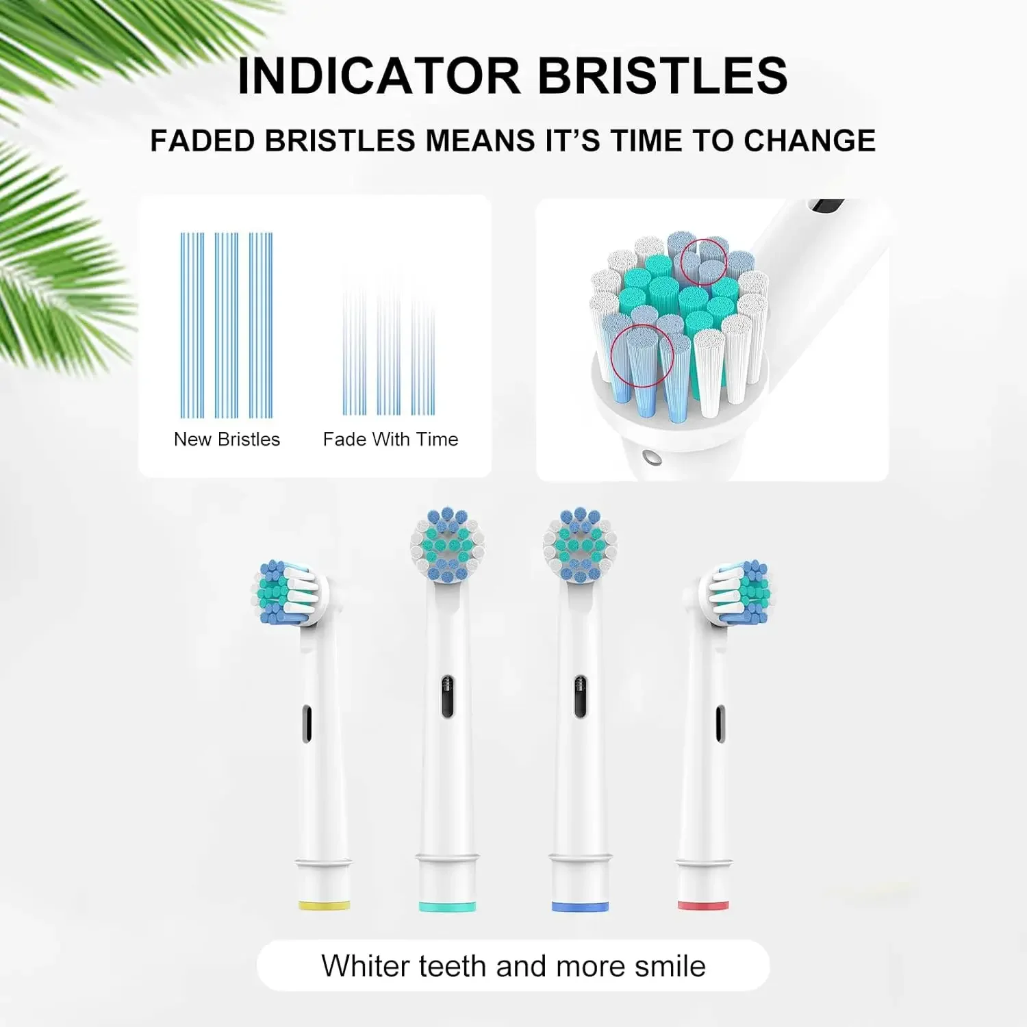16&times;Replacement Brush Heads for Oral-B Electric Toothbrush Fit Advance Power/Pro Health/Triumph/3D Excel/Vitality Precision Clean replacement brush heads
