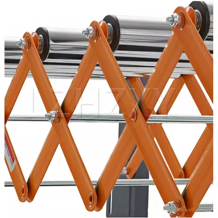 Adjustable Roller Conveyor Table with Wheels 300-Pound Capacity Wrought Iron Tel