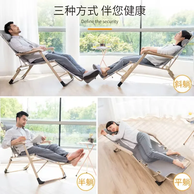 Modern Portable Folding Deckchair Bed for Travel Camping-Multifunction Sun Recliner Outdoor Garden & Bedroom Furniture