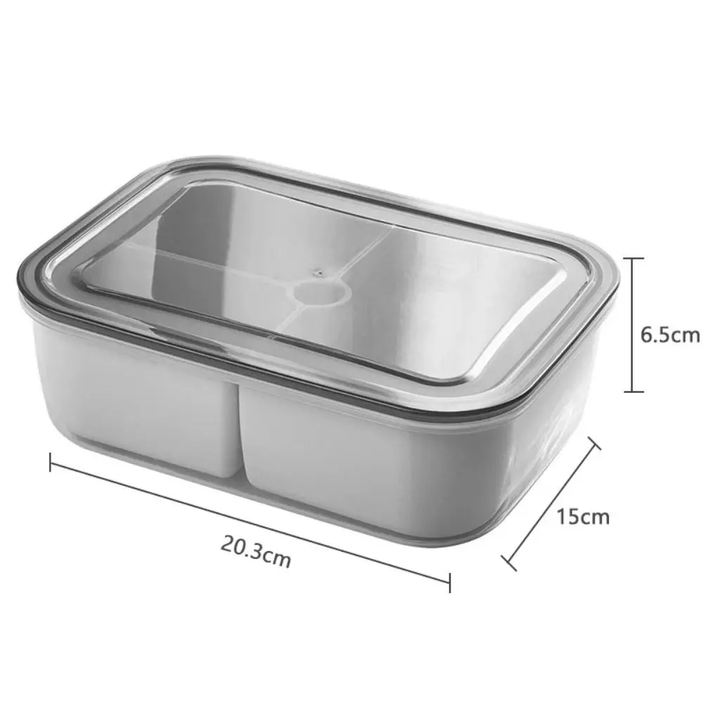 Fruit Preservation Storage Box Container Fridge Organizer Basket Meat Onion Ginger Clear Crisper with Sealed Lid Drain Holes