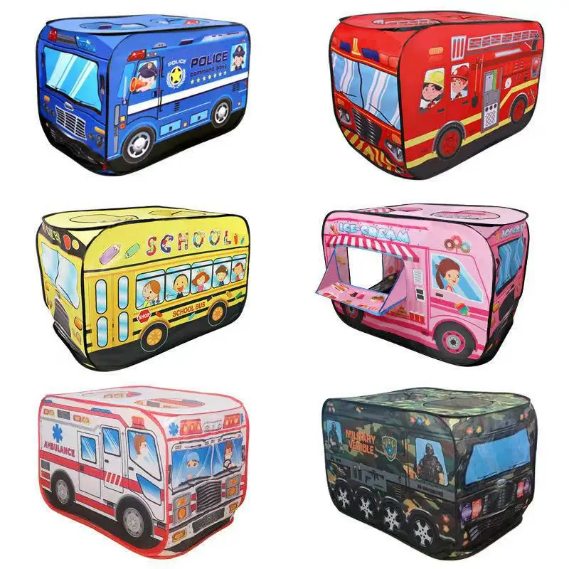 Natudeco Kids Play Game House Sorvete Caminhão Policial Ônibus Crianças  Tenda Dobrável Caminhão de Combate a Incêndio Crianças Canopy para jogos  internos, 28,3 x 28,3 x 44,1 pol(pink) : : Brinquedos e