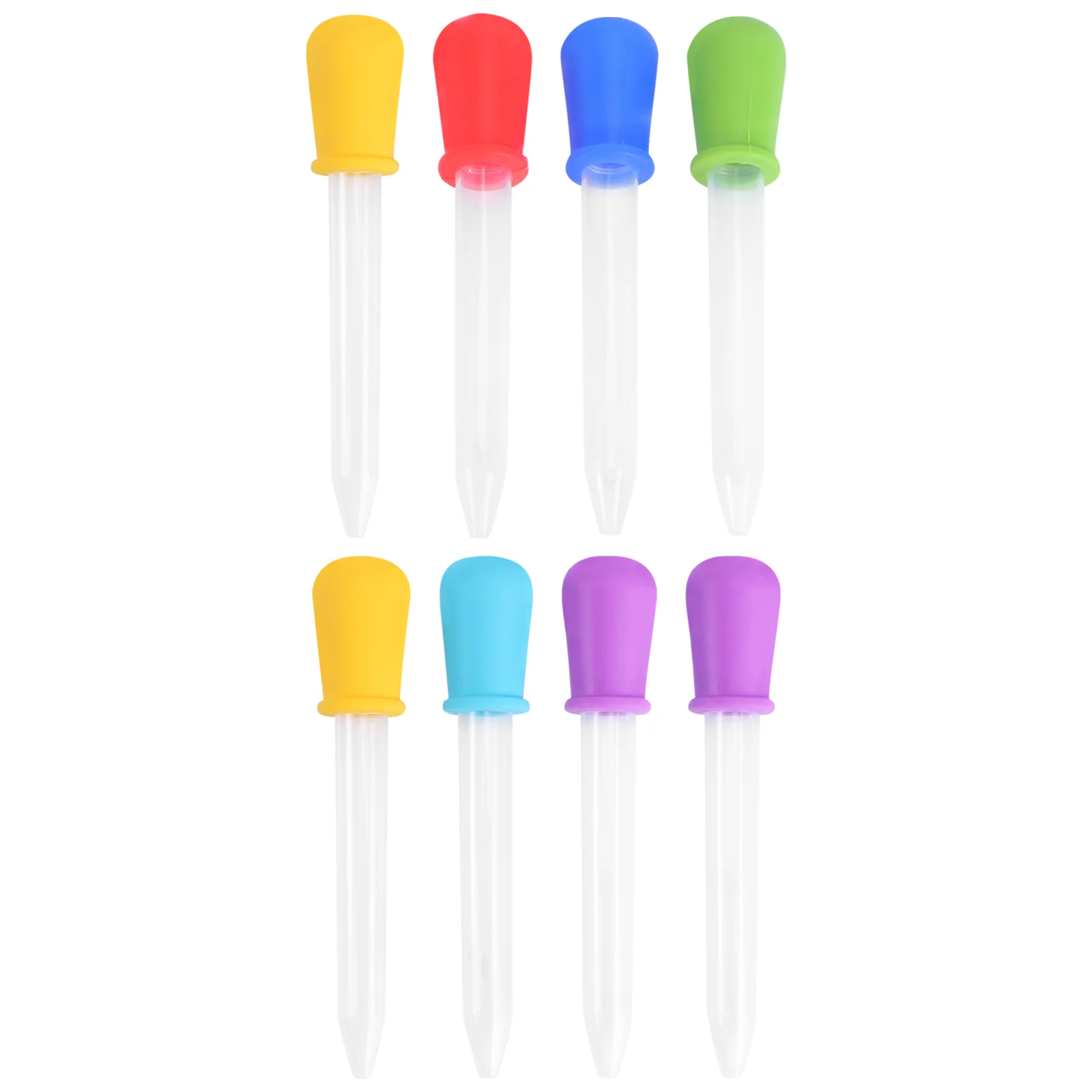 

6/8Pcs Random Eye Dropper Plastic Water Droppers for Kids Candy Maker Droppers Droppers Pipettes Silicone Droppers Eye Droppers