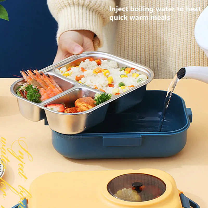 Large Capacity Microwave Heating Lunch Box Portable Sealed Lunch Box  Japanese Compartmentalized Fresh-Keeping Box Work Lunch Box - AliExpress