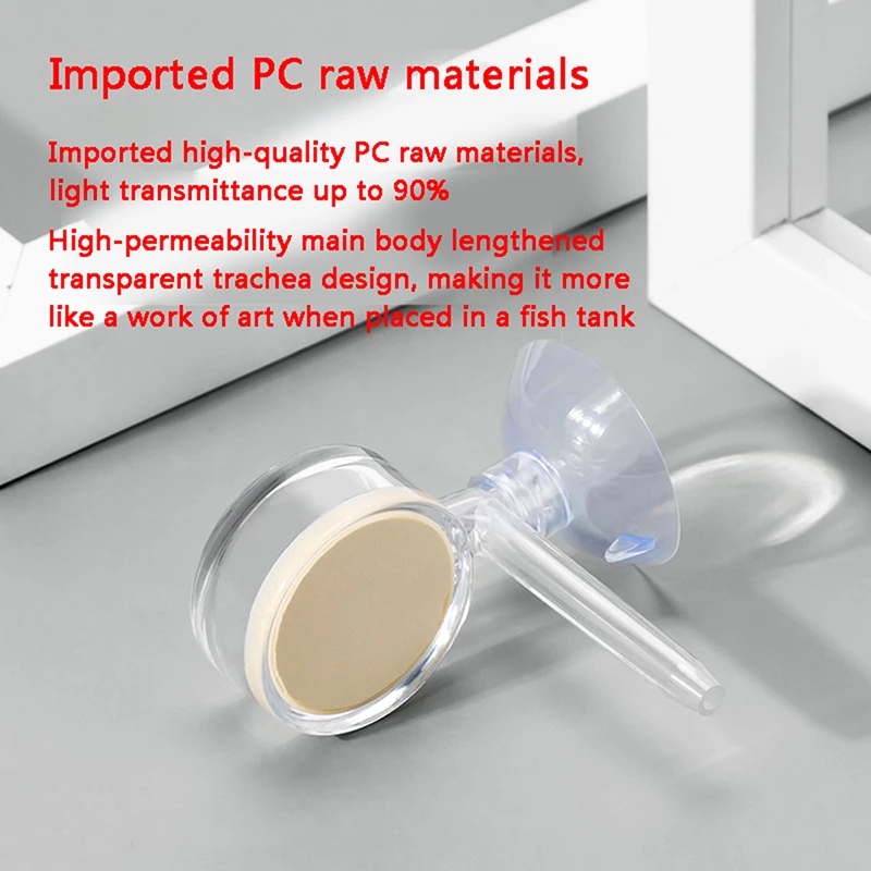 Aquarium CO2 Diffuser Aquarium CO2 atomizer transparent CO2 diffuser purifier integrated PC material special ceramic plate fish tank atomizer