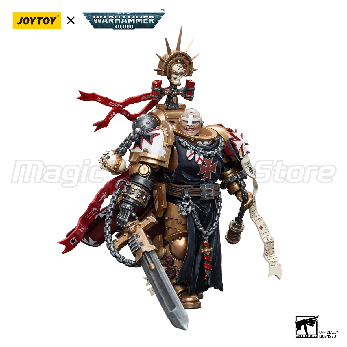 JOYTOY Warhammer 40K 1/18 Action Figure Templari Neri Primaris Sword Brethren Alberic Modello da collezione JOYTOY Warhammer 40K 1/18 Action Figure Templari Neri Primaris Sword Brethren Alberic Modello da collezione