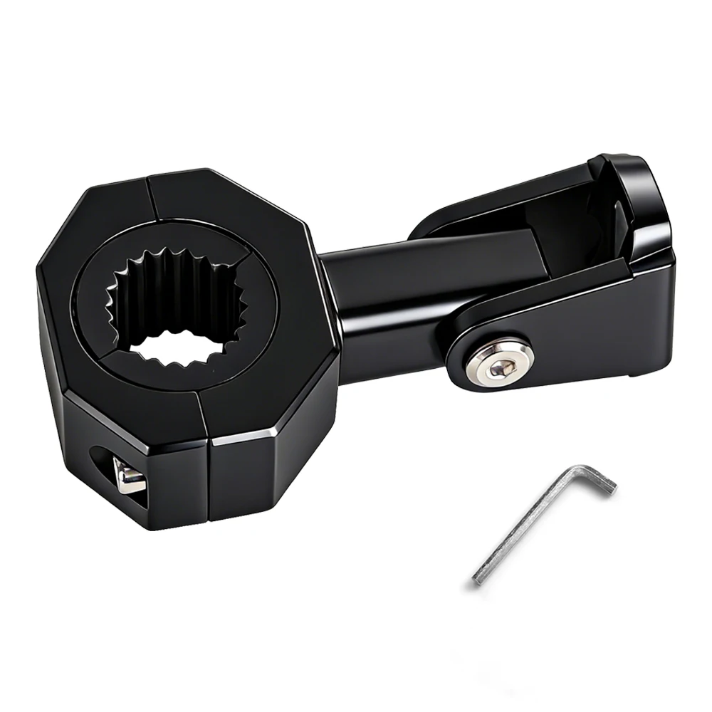 Ducati Triumph Universal Fit Crash Bar Bracket 용 LED 라이트 스포트라이트 보조 조명용 오토바이 핸들 바 클램프 마운트