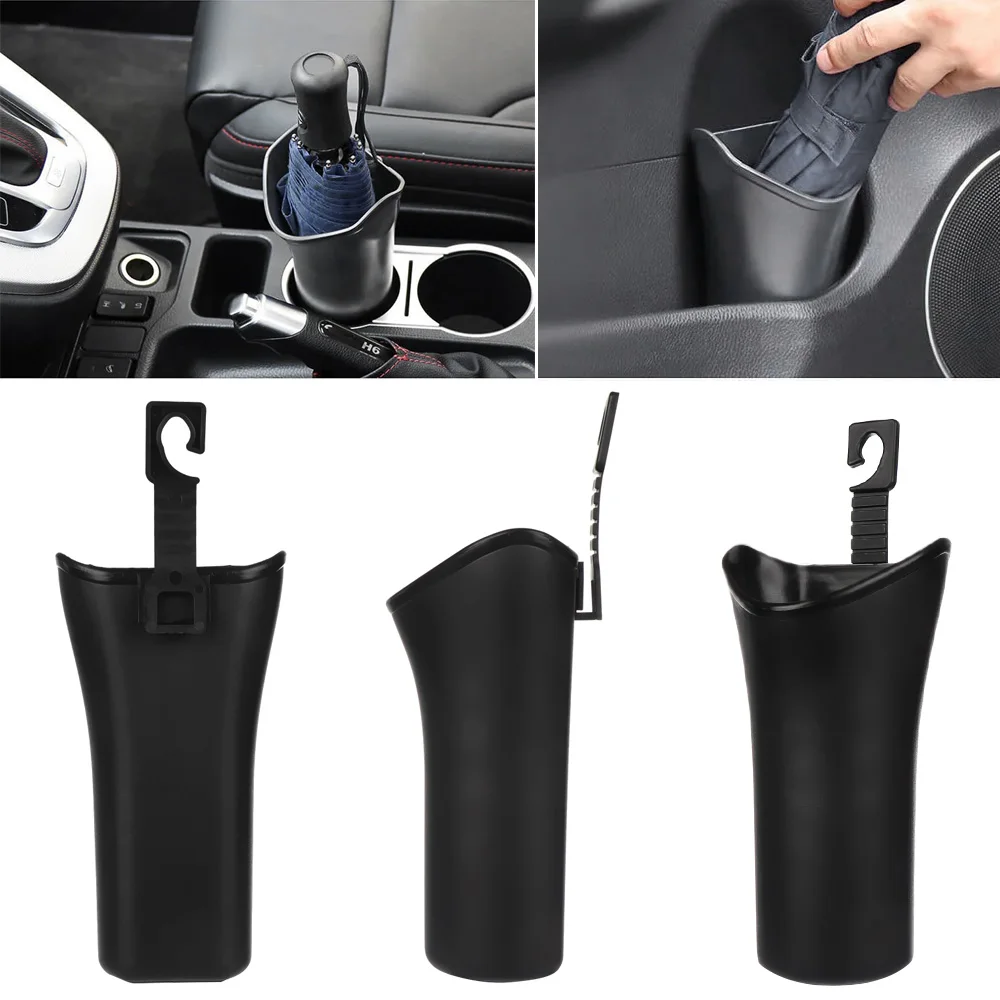 Durable Universal Car Back Seat Umbrella Holder Waterproof Synthetic Leather Bag Long Handle Folding Umbrella Auto Storage Tool