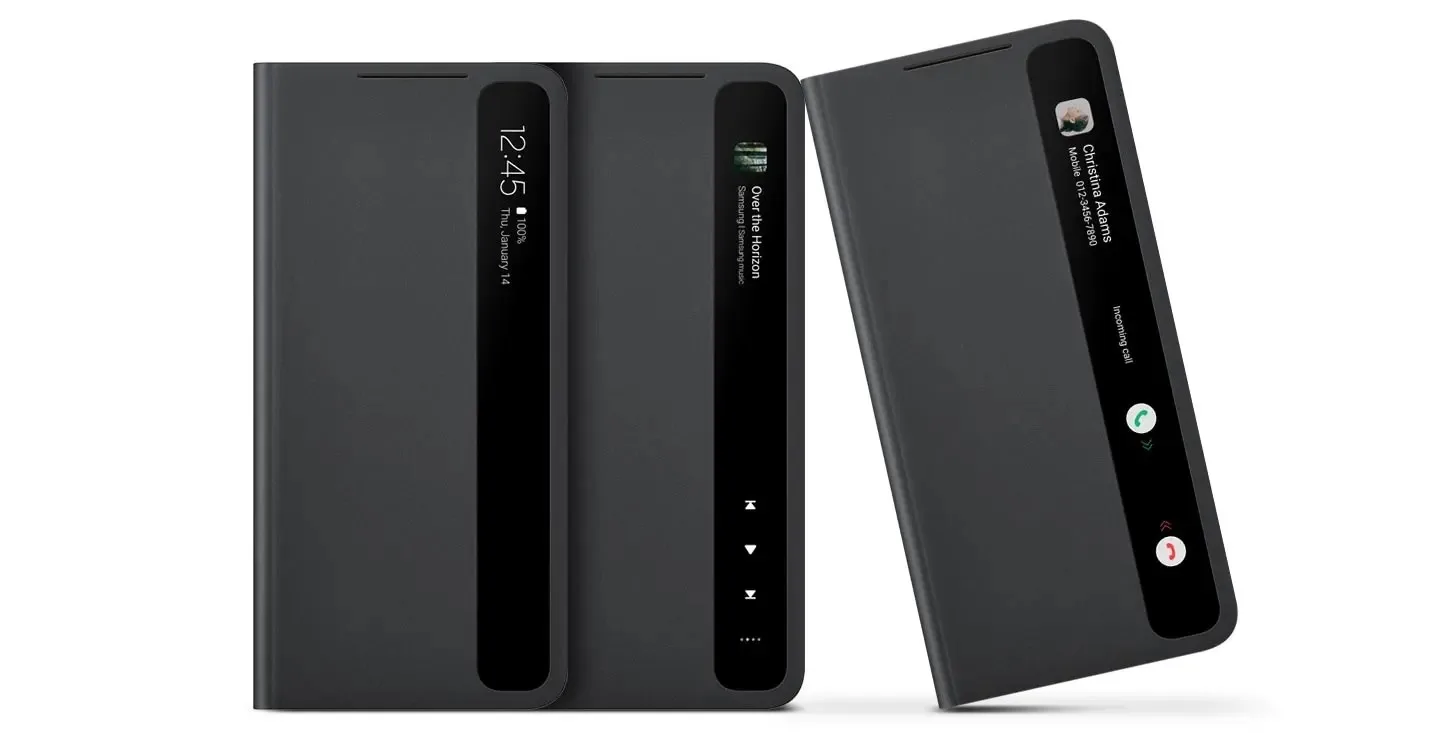 Smart Clear View Cover for S21/S21+/S21 Ultra Flip Mirror