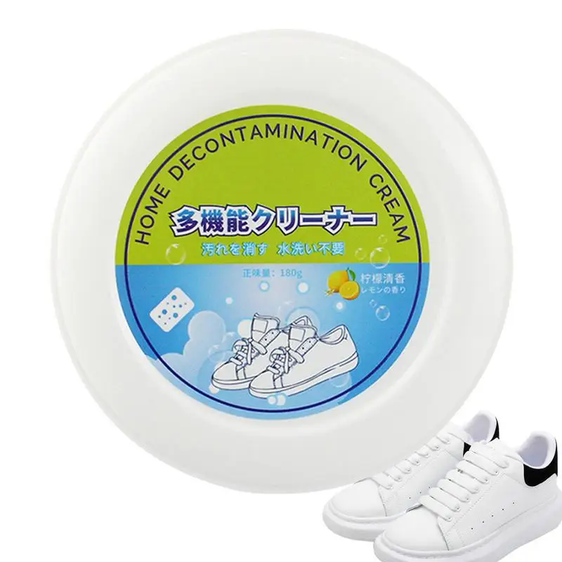 White Trainer Cleaner Leather Shoes Cleaner Cream Polish Portable Shoe Whitener Instant Cleaner For Leather Shoes Sneakers