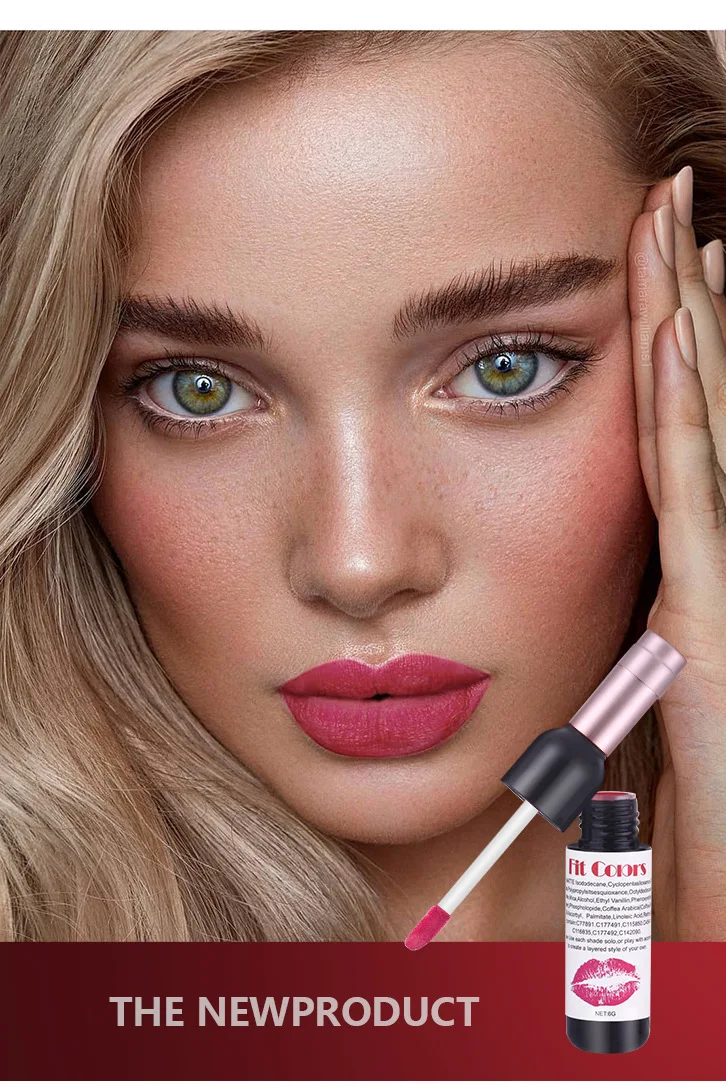 

New Red Wine Bottle Matte Velvet Lipstick Blisterless Lasting Moisturizing Lip Gloss Lasting Waterproof Sexy Lipstick Cosmetics