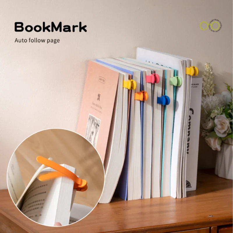 1/3/6pcs Smart Silicone Bookmark For Reading Lovers Men Women silicone bookmark