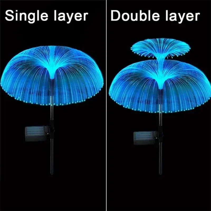 Description Picture 3 of itemSolar Garden Lights Outdoor Waterproof Fiber Optic Jellyfish Lawn Lights Outdoor Patio Villa Yard Decor