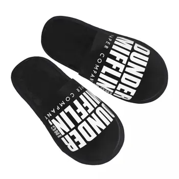 맞춤형 사무실 TV 쇼 Dunder Mifflin 페이퍼 컴퍼니, 부드러운 메모리 폼, 여성용 편안한 집 슬리퍼, 따뜻한 미끄럼 방지 밑창 슬리퍼