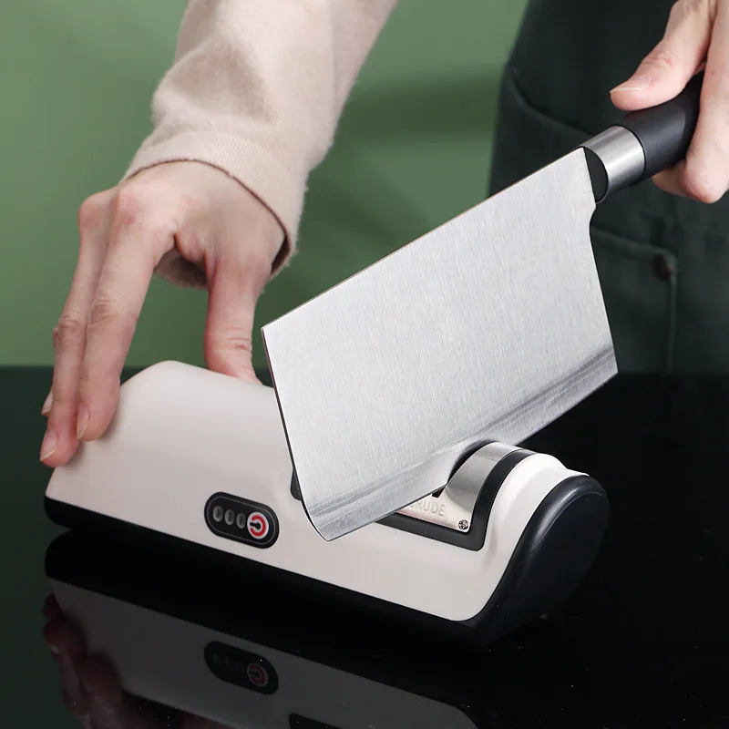 

Electric Knife Sharpener Rechargable USB Automatic Adjustable Grinder Household Fast Sharpening Kitchen Tools