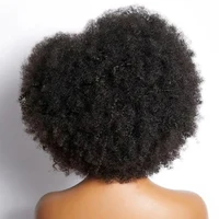 Perruque frontale en dentelle bouclée Bob cheveux humains Afro crépus bouclés 250 densité 13x4x2 T partie perruques en dentelle perruque courte Bob perruques de dentelle de cheveux humains 3