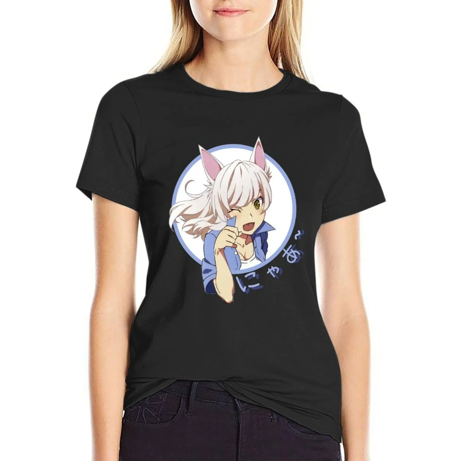 

Nya - Hanekawa Tsubasa T-Shirt cute clothes female summer clothes Women's t-shirt