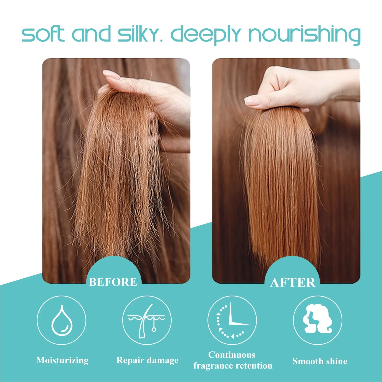Hair Straightening Cream Protein Correcting Repair Damage Curly Hair Nourishing Smoothing Silk Gloss Keratin Treatment Care
