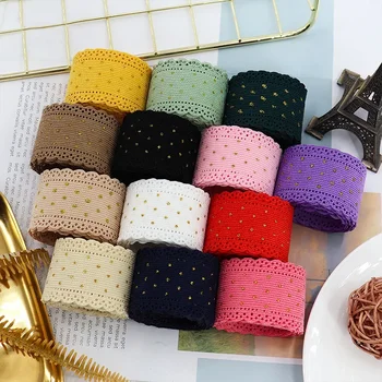 Nastri di velluto a coste di pizzo da 5 metri, artigianato per cucire, fiocchi per capelli, accessori per confezioni regalo, decorazioni per nastri natalizi