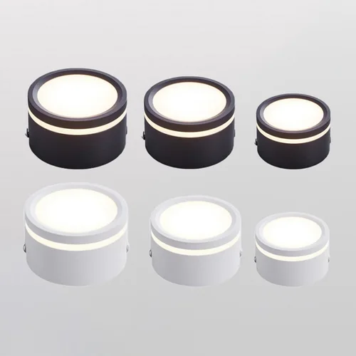 표면 장착 조광 가능 LED 다운라이트 5W 7W 10W 12W 15W 천장 스포트라이트 AC85 ~ 265V, 집 조명 주방 복도 상점 5