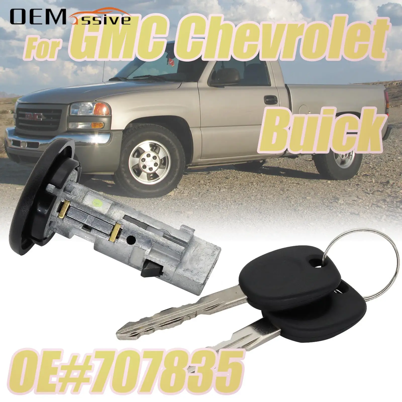 

Цилиндр замка зажигания для GMC Chevy Silverado avals10 Suburban Cadillac DeVille Escalade Buick свидание 02-07 5298923
