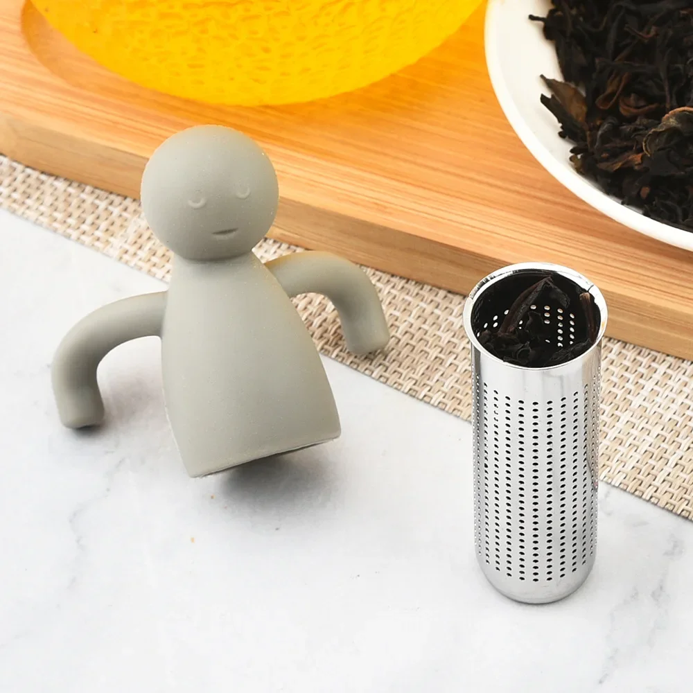 Stainless Steel Tea Infuser Kitchen Accessory Household Use Reusable Metal Makeup Brushes  Massage Kitchen Dining Bar Garden