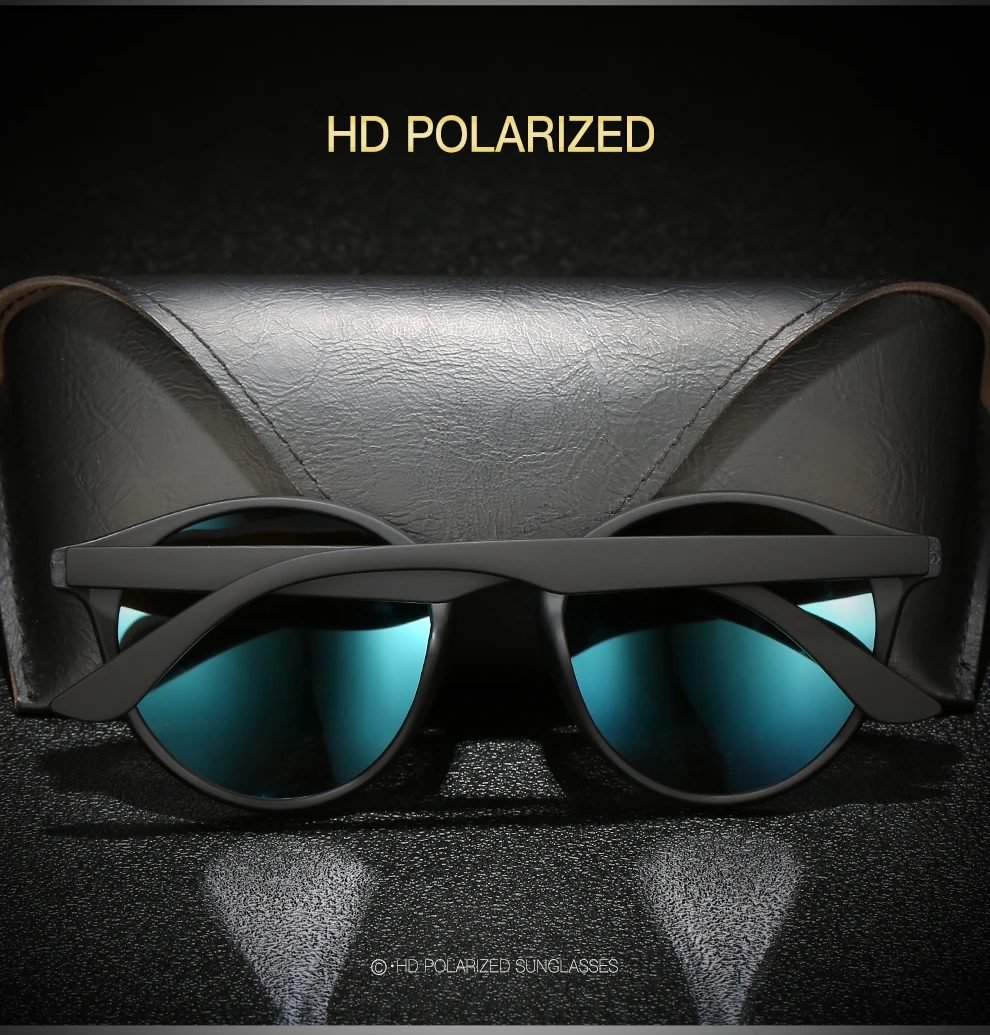 Modische Runde Sonnenbrille für Damen und Herren Klassische Vintage Fahr- und Reisesonnenbrille Kreisförmige Ovale Marken-Designer-Brille – Detail 3