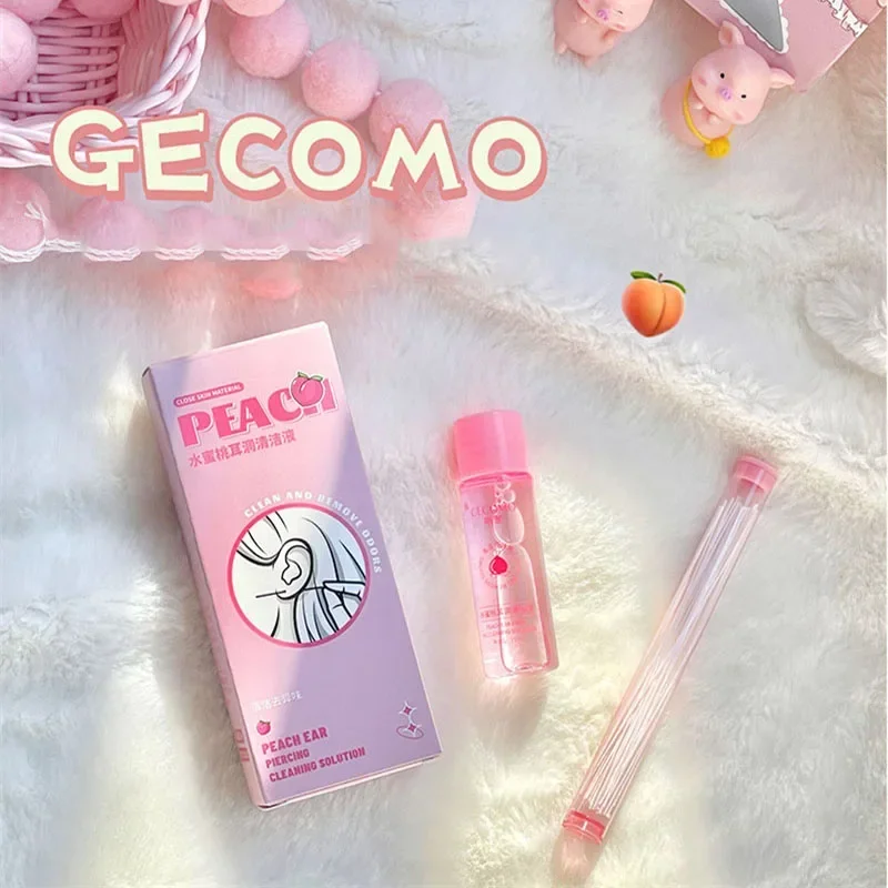 15/25ml 귀 구멍 청소 솔루션 세트 안전한 건강 민트 풍미 염증 막힘 케어 클리너 일회용 피어싱 청소 라인