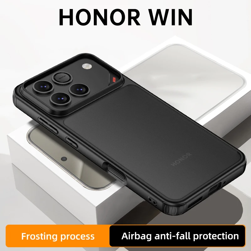 Frosted Hard PC Shockproof Camera Protection Translucent Phone Case