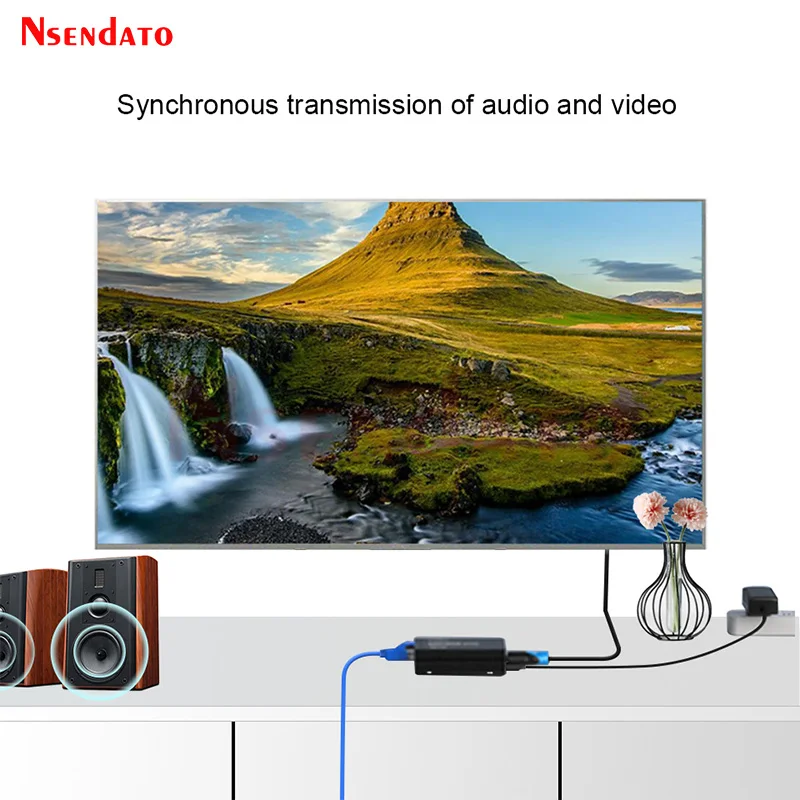 HDMI KVM Extender RJ45 1080P 300M over IP HDMI to Ethernet Lan Network cable Muitl extender Over Cat5e/6 Point to Point For PS3