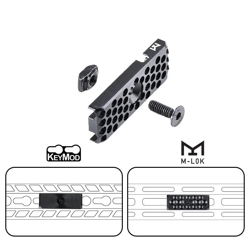 Military 3pcs/Set Metal CNC Tactical Accessroy M-Lok Keymod Wire Guide System Airsoft Weapon Rail Handguard Tail Fixed Accessory