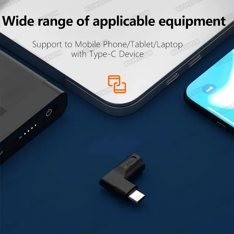 140W 100W DC 4.5X3.0mm USB C PD 전원 어댑터 변환기 플러그 HP 노트북 충전기 5V 9V 20V 유형 C 고속 충전 케이블