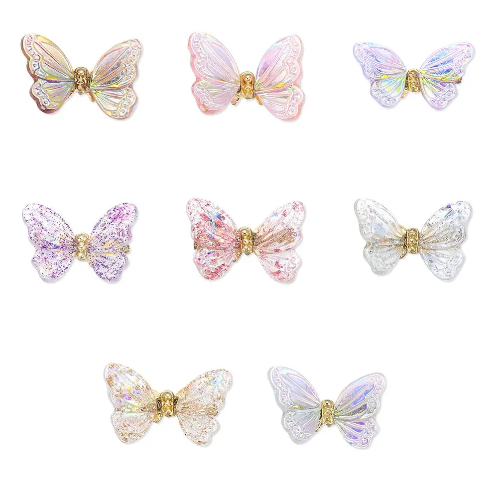 

Nail Art Decorations Nail Jewelry Aurora Color DIY Manicure Luxury Crystal Nail Rhinestones 3D Flying Butterfly Zircon