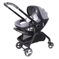 Poussette légère 3 en 1 pour nouveau-né, adaptée aux bébés de 0 à 12 mois, poussette multifonctionnelle pour Monther et enfants 4