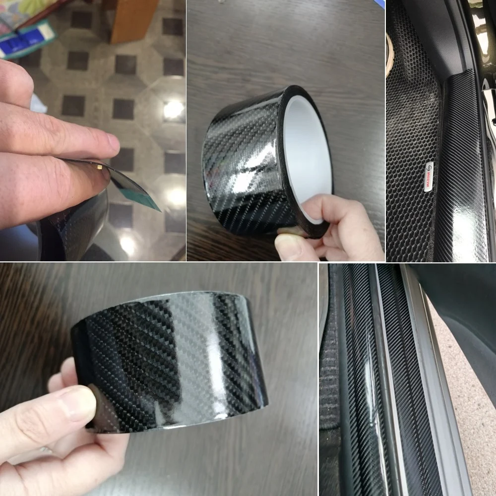 Car Door Sill Protector Strips Carbon Fiber Bumper Sticker Toyota Corolla Avensis Yaris Rav4 Auris Hilux Prius Prado Camry car door edge guards car stickers carbon fiber sticker car door stickers car bumper sticker car threshold protector car door anti collision strip car reflective tape sticker car reflective stickers car door protector car trunk door sill protector car bumper strip car door rubber protector car trunk door guard strip car door edge protector car bumper protector threshold protection strip carbon fiber car stickers