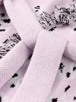 2026 Spring Tassel Knitted Jacquard Women's Cardigans Loose Patchwork V-neck Long Sleeve Thick Warm Sweater Lady New Knitwear - Image 4