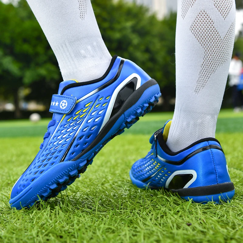 Football Shoes TF：TURF Kids Soccer Shoes Teenagers Children Soccer Cleats Junior Football Shoes Boys Girls Sneakers Sport Training