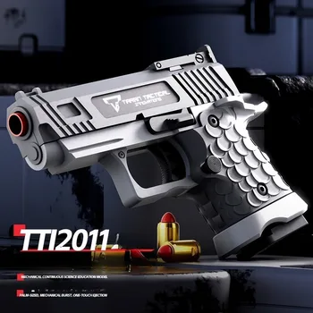 Mini 2011 Shell Throwing Mini Pistol Continuous Firing Airsoft Blowback Empty Hanging Toy Gun Outdoor CS Weapon for Boys Adult 1