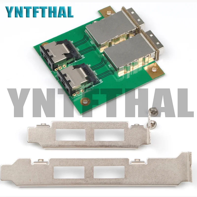 Cavo Sas Interno Sff-8087 36P A 2 Porte Esterno Hd 26P Sff-8088 Adattatore Per Scheda Server Pci Pannello Frontale