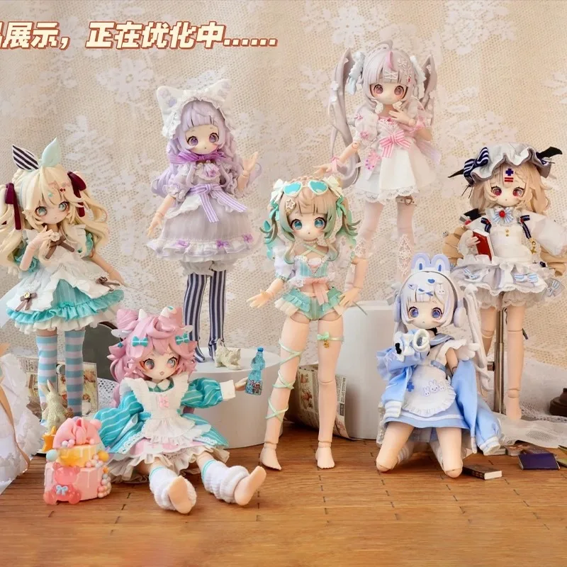 In Stock /8 Mjd Blind Box Onemore Movable Eight-Point Doll Toy Dessert Party Figurine Desktop Ornament Exquisite Collectible