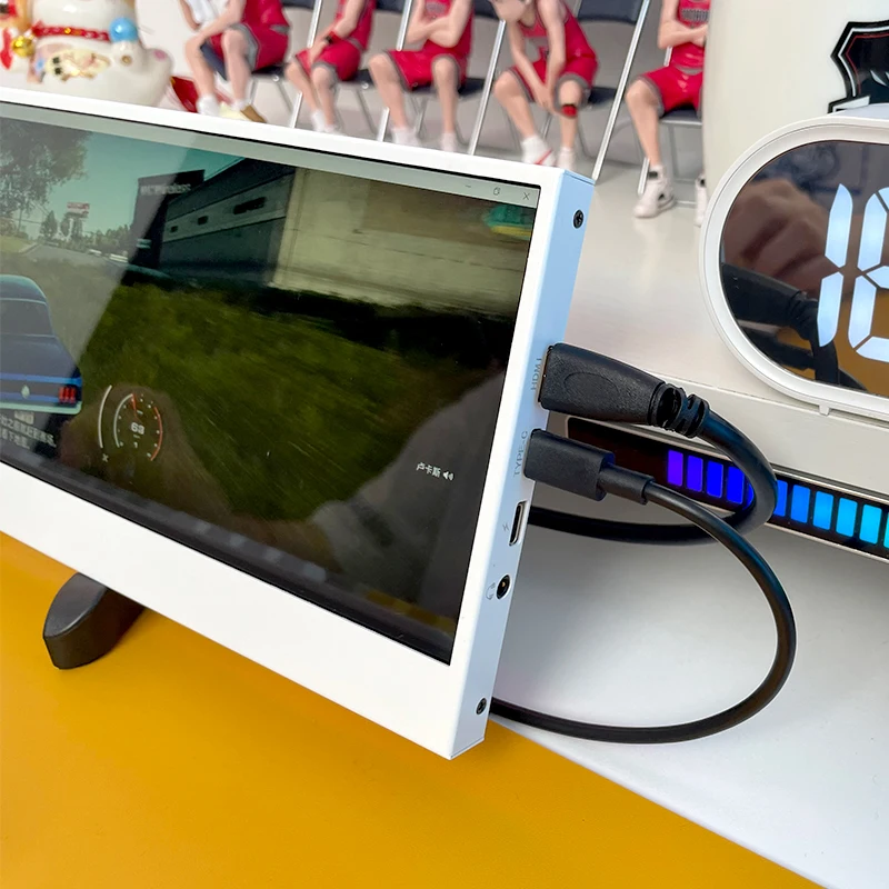 Portable 14inch monitor extension screen 4K computer desk with aida64 theme DIY3840x1100 monitor computer extension touch screen