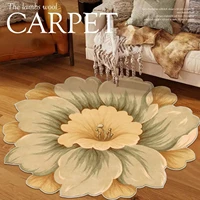 Modern Flower Carpet Living Room Decoration Home Large Area Rugs Bedroom Girl Room Decor Bedside Rug Anti-skid Entry Door Mat 2