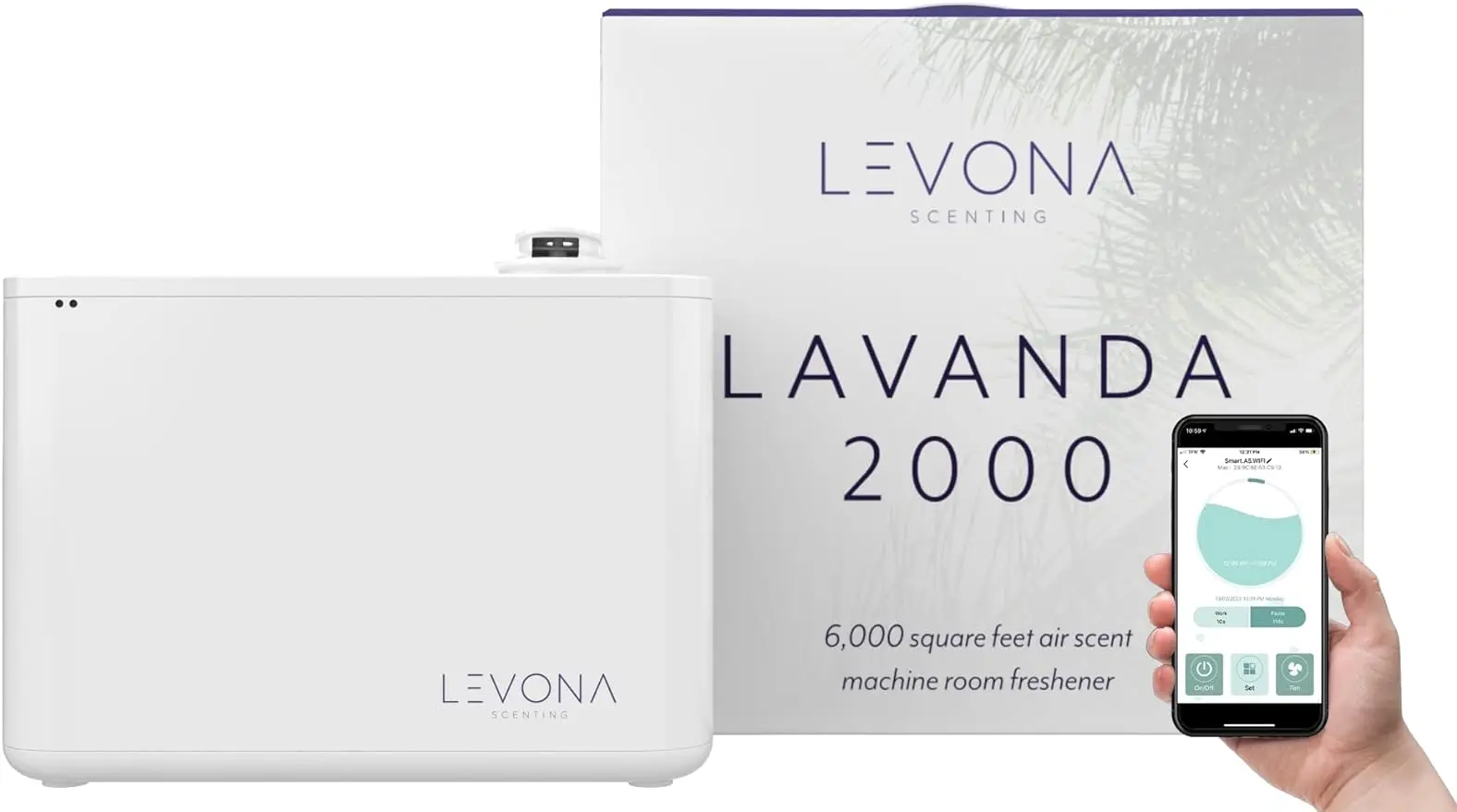 

Levona Scent Lavanda: 6000 SQFT HVAC Diffuser - Whole House Air Freshener - Scent Air for Office, Hotel & Home Scent Diffuser