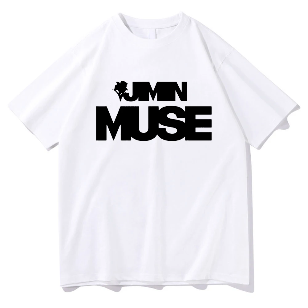 Jimin Muse Who T Shirt New Fashion Men/Women Letter Print Is
