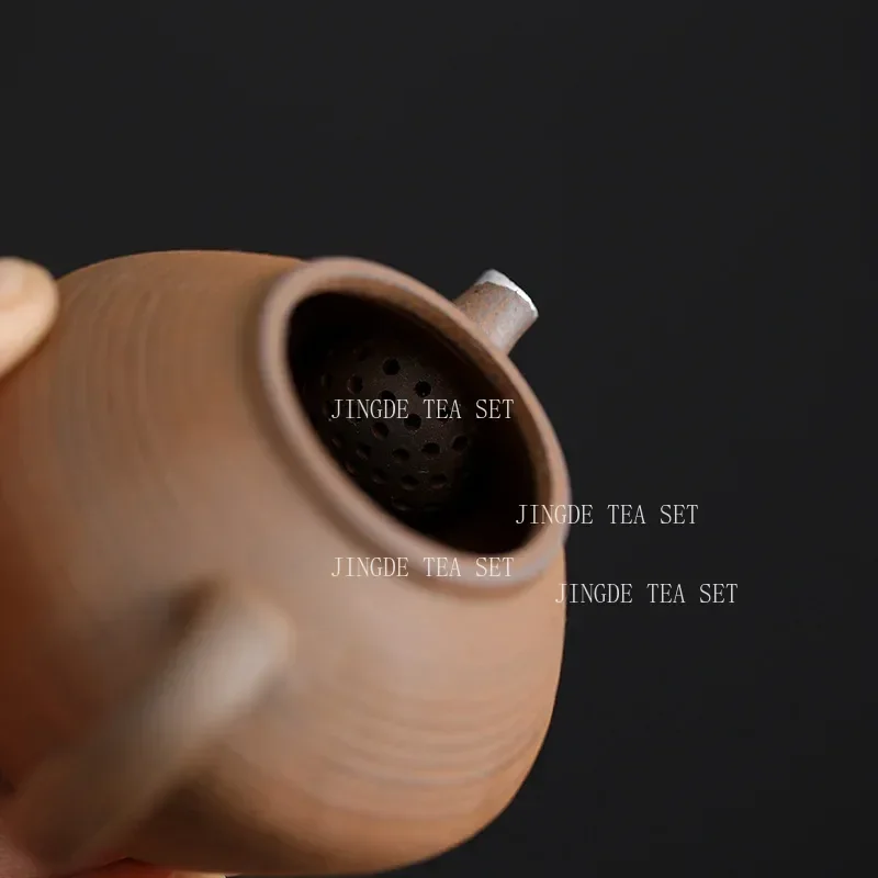 Old Stone Clay Ceramic Semi Handmade Teapot Retro Rough Pottery Chinese Zen Tea Japanese Wabi Sabi Kung Fu Tea Set