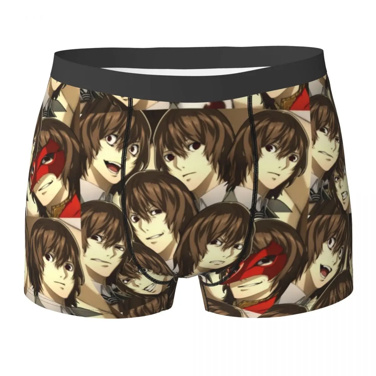 

Боксеры, трусы, шорты, трусы с несколькими лицами Goro Akechi, мужское мягкое нижнее белье для мужчин, подарки для парня