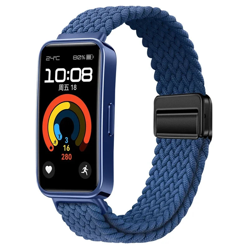 Braided Nylon Loop Straps with Magnetic Buckle - Comfortable Bracelet Accessory