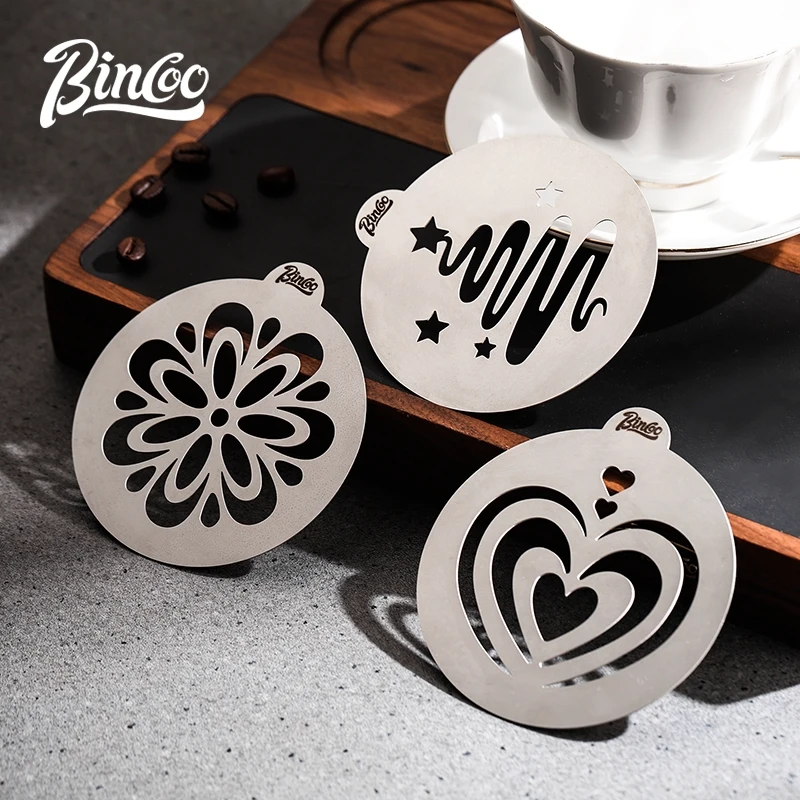 تزيين وفن القهوة قوالب لاتيه ستانلس ستيل