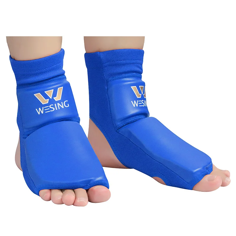 Boxing Foot Guards Wesing PU Leather MMA Boxing Muay Thai Foot Insteps Guards Feet Protector Martial Arts Wushu Sanda Training Protective Gear DEO