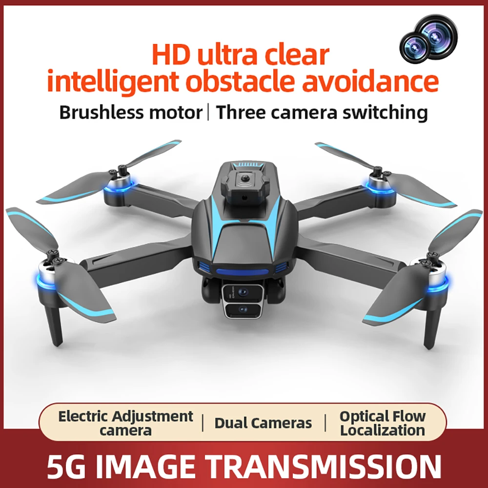 New LF666 Drone with Large Screen Professional Aerial Photography 8K Triple Camera Obstacle Avoidance Folding Brushless 5G Drone